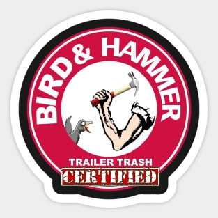 Bird & Hammer Sticker